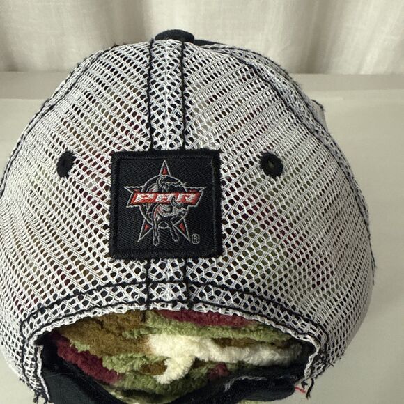 PBR Professional Bull Riders Mesh Snap Back Hat O/S - Picture 5 of 14